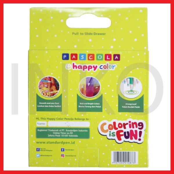 STANDARD HAPPY PENCIL 12 COLORS HL