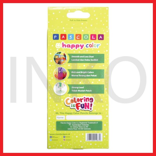 STANDARD HAPPY PENCIL 12 COLORS FL