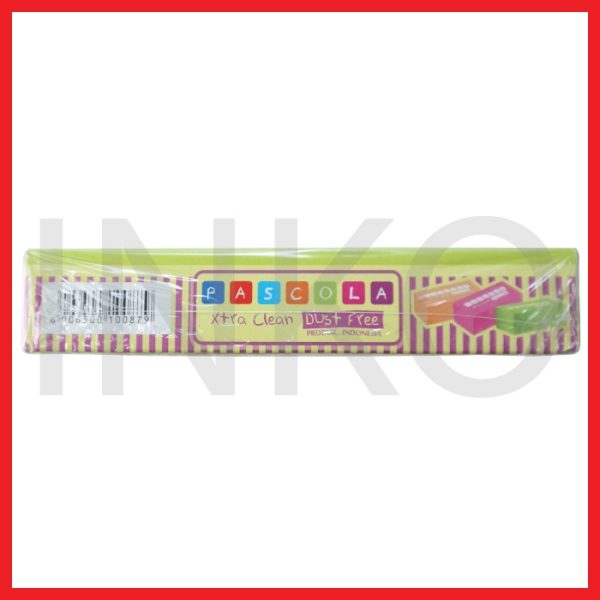PASCOLA COLORFUL ERASER PASCOLA XTRA CLEAN DUST FREEE 40 PCS