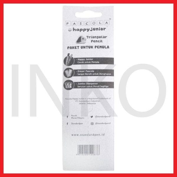 ginee_20260918121304253_5500179052.jpg PASCOLA BLISTER HAPPY JUNIOR PENCIL 2B ERASER SHARPENER
