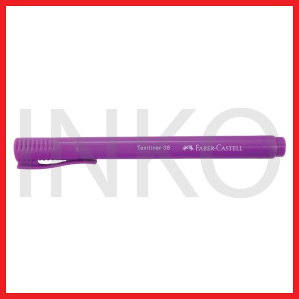 FABER CASTELL TEXTLINER 38 FLUORESCENT PURPLE INK