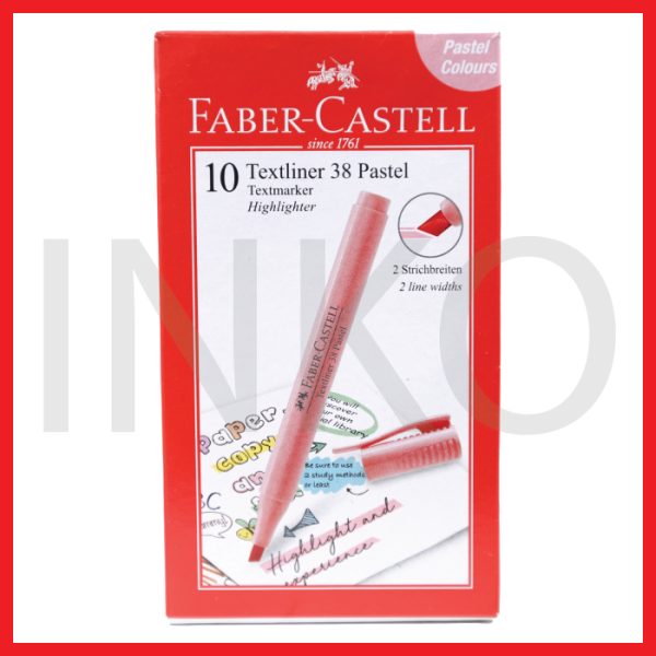 ginee_20260918151432415_4470642340.jpg FABER CASTELL TEXTLINER 38 PASTEL PEONY PINK INK
