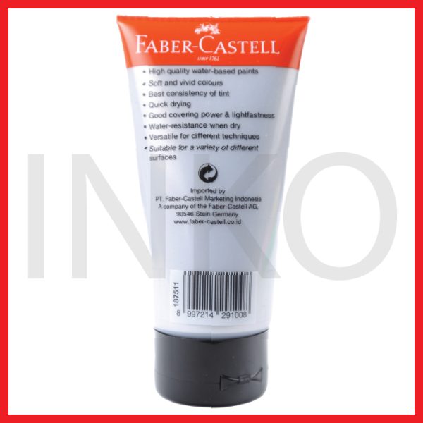 FABER CASTELL ACRYLIC COLOUR SILVER 75ML