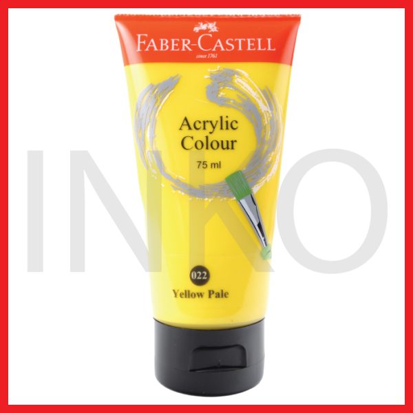 ginee_20260918153233318_1295660088.jpg FABER CASTELL ACRYLIC COLOUR YELLOW PALE 75ML