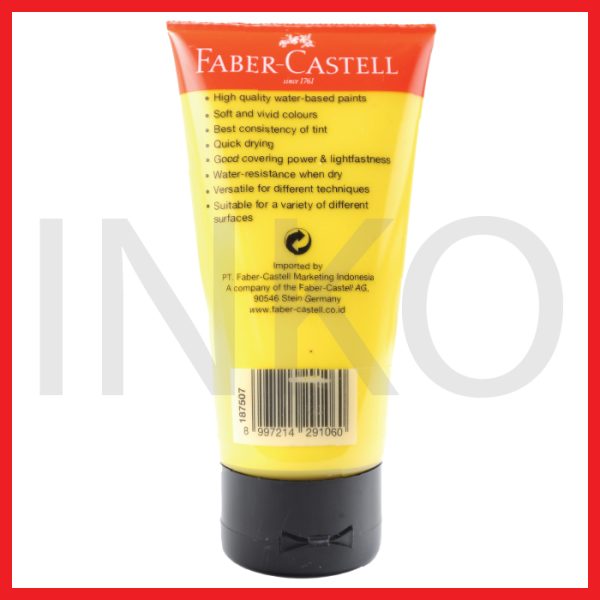 ginee_20260918153233445_8874375388.jpg FABER CASTELL ACRYLIC COLOUR YELLOW PALE 75ML
