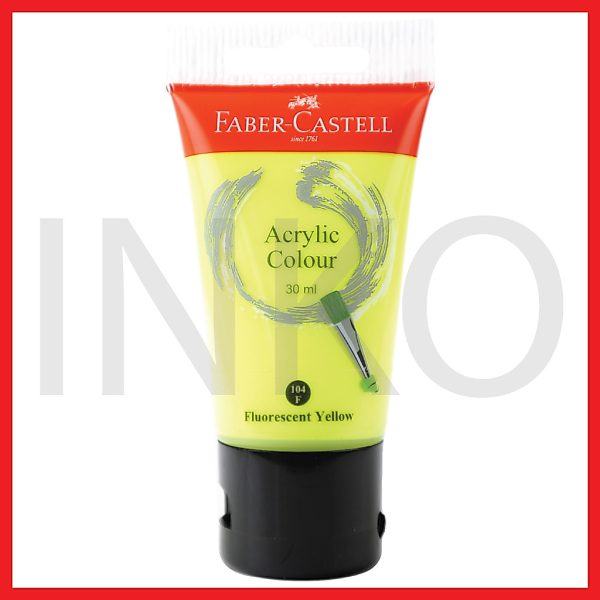ginee_20260918153557430_7356496162.jpg FABER CASTELL ACRYLIC COLOUR FLUORESCENT YELLOW 30ML