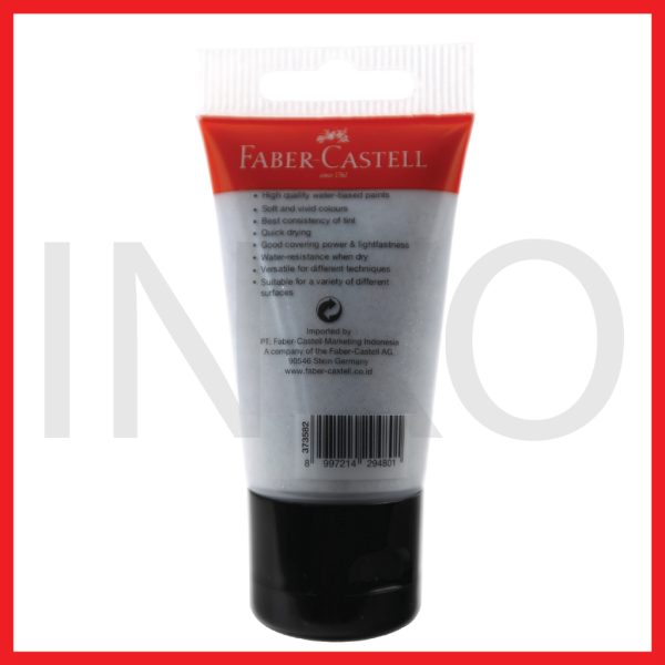 FABER CASTELL ACRYLIC COLOUR GLITTER SILVER 30ML