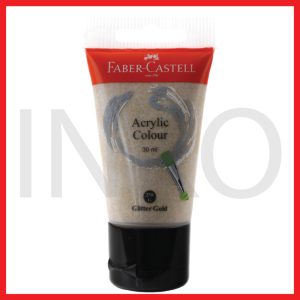 ginee_20260918154828162_0449157192.jpg FABER CASTELL ACRYLIC COLOUR GLITTER GOLD 30ML