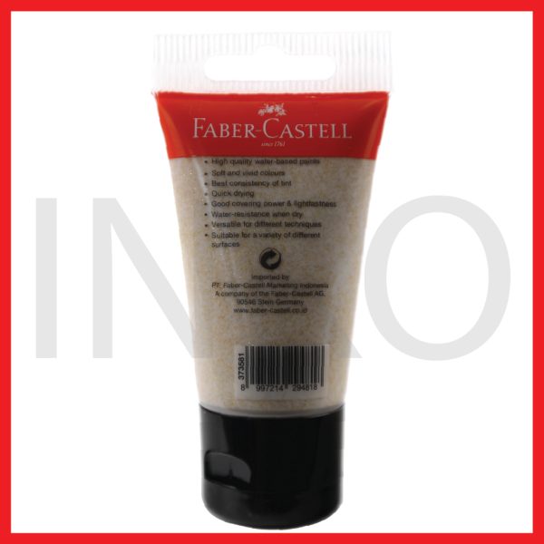 FABER CASTELL ACRYLIC COLOUR GLITTER GOLD 30ML