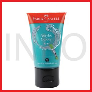 ginee_20260918155036417_4573870179.jpg FABER CASTELL ACRYLIC COLOUR METALLIC PHTHALO GREEN 30ML