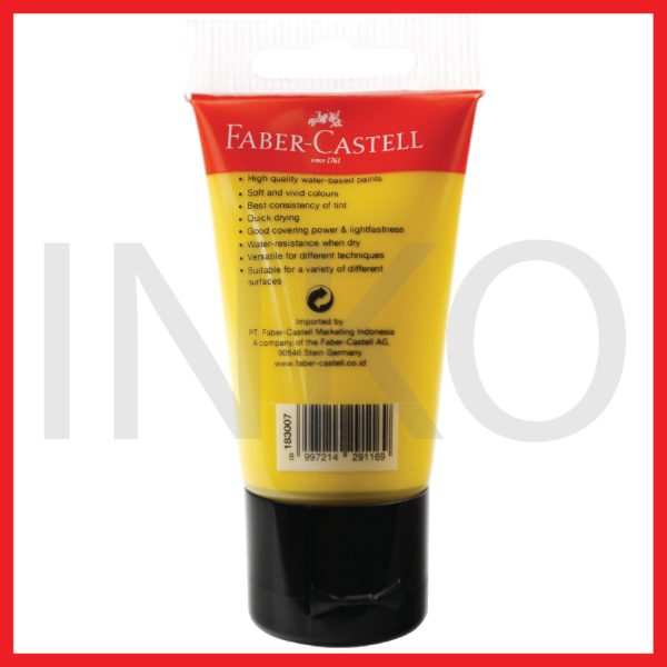 FABER CASTELL ACRYLIC COLOUR YELLOW PALE 30ML