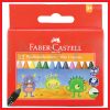 FABER CASTELL WAX CRAYONS REGULAR 12