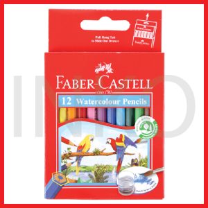 FABER CASTELL WATERCOLOUR PENCILS 12S