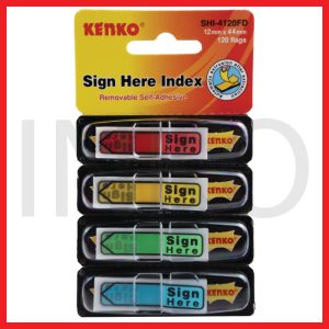 KENKO SIGN HERE INDEX 12MMX44MM 120FLAGS