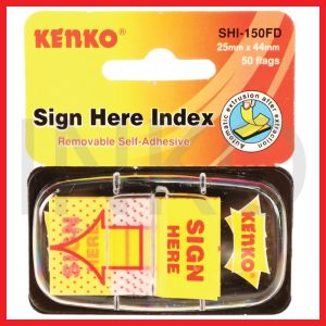 KENKO SIGN HERE INDEX 25MMX44MM 50FLAGS