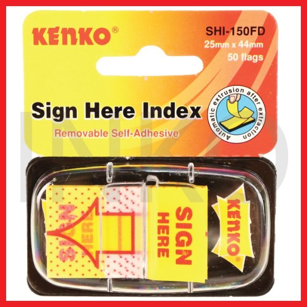 KENKO SIGN HERE INDEX 25MMX44MM 50FLAGS
