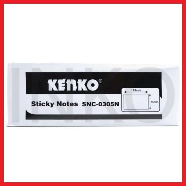 KENKO STICKY NOTES 125MM X 75MM 80 SHEETS NEON COLOR