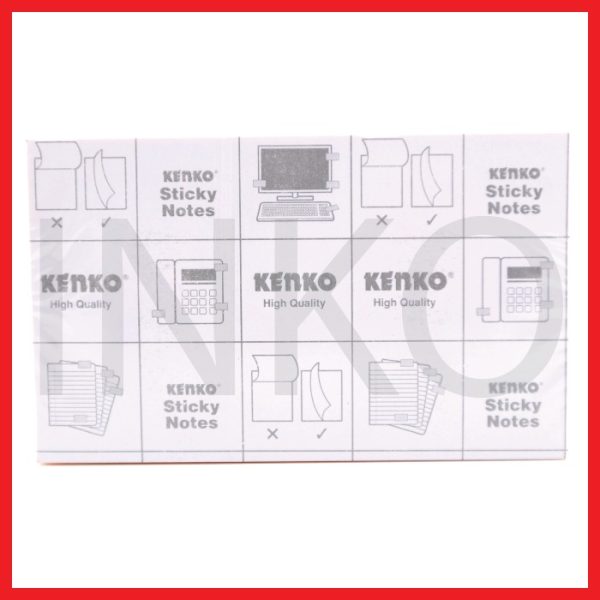 KENKO STICKY NOTES 125MM X 75MM 80 SHEETS NEON COLOR