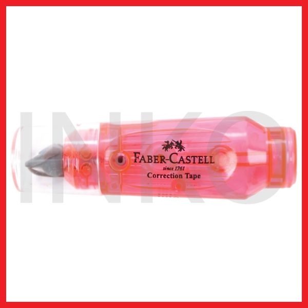 FABER CASTELL MINI CORRECTION TAPE PINK BARREL