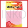 KENKO STICKY NOTES 75MMX75MM 100SHEETS PINK