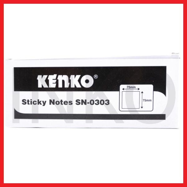 KENKO STICKY NOTES 75MMX75MM 100SHEETS PINK