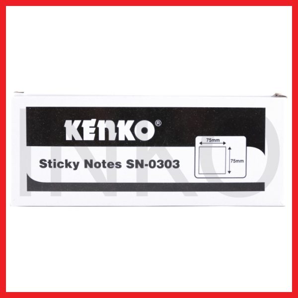 KENKO STICKY NOTES 75MMX75MM 100SHEETS GREEN