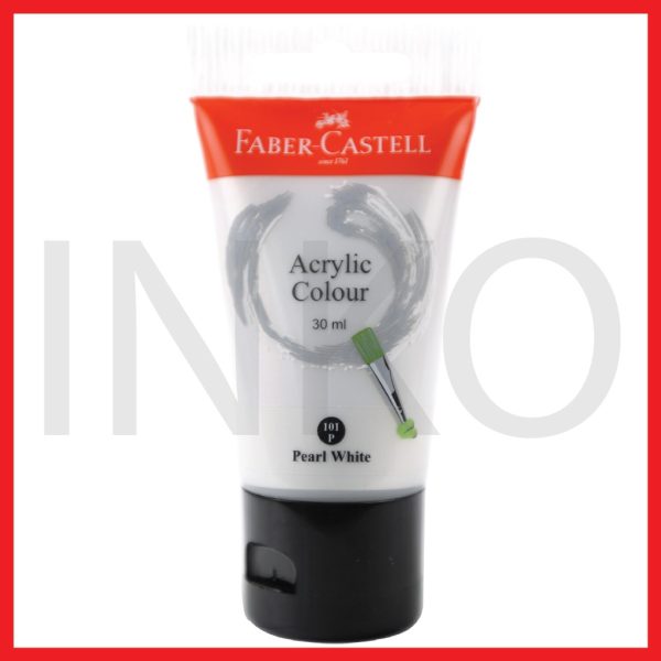 ginee_20260919163315219_4401336824.jpg FABER CASTELL ACRYLIC COLOUR PEARL WHITE 30ML