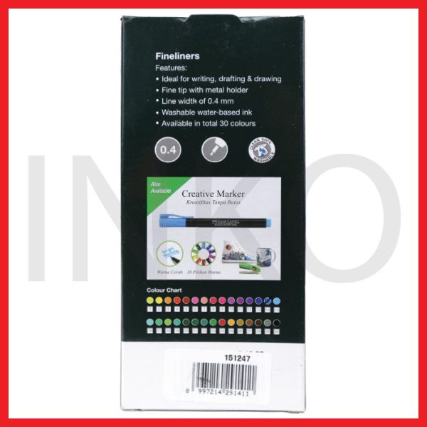 ginee_20260919164136822_8401459241.jpg FABER CASTELL FINELINER CLIP CAP LIGHT BLUE INK 1PCS