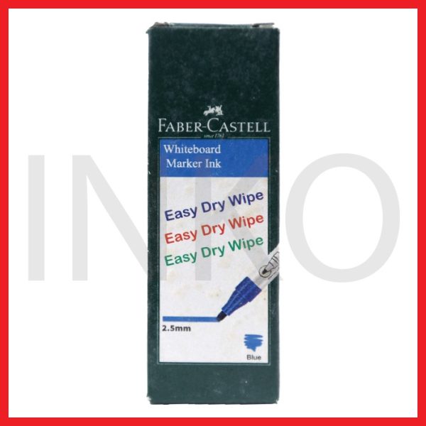 ginee_20260921115158513_5346498922.jpg FABER CASTELL WHITEBOARD MARKER REFILLINK BOTTLE BLUE 15ML