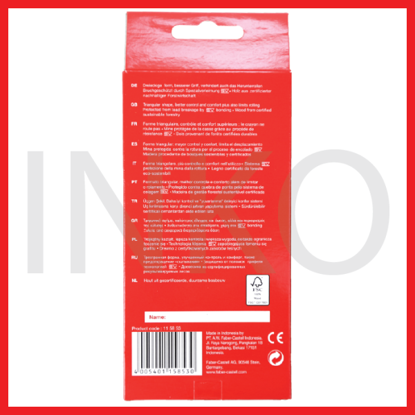 ginee_20260921122705494_8940811019.png FABER CASTELL TRIANGULAR COLOUR PENCILS 12L