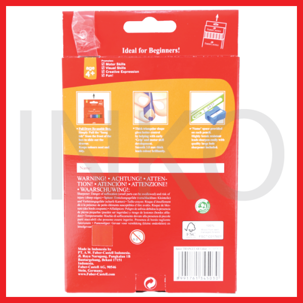 ginee_20260921122832137_3168110850.png FABER CASTELL JUNIOR TRIANGULAR COLOUR 30