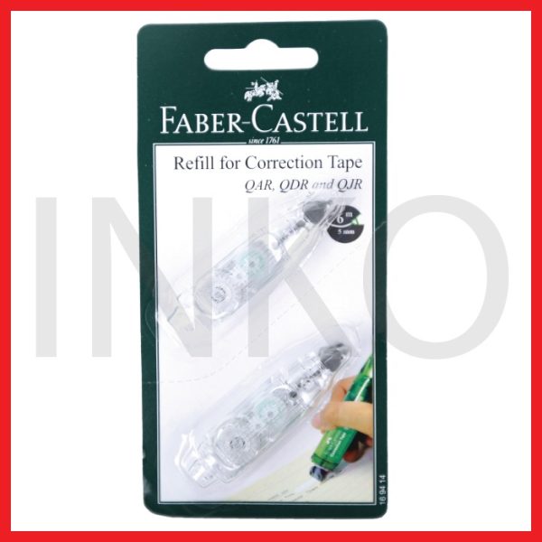 ginee_20260921123942610_6956713345.jpg FABER CASTELL CORRECTION TAPE REFILL SET 2PCS
