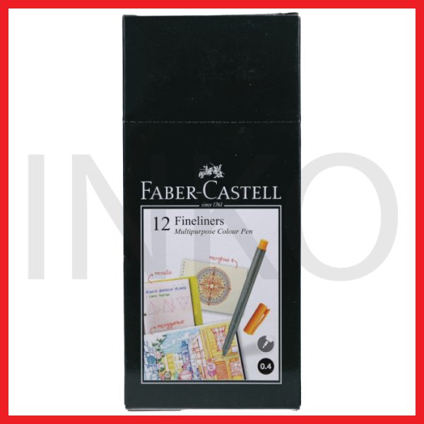 ginee_20260921124036185_9743195282.jpg FABER CASTELL FINELINER CLIP CAP BLACK INK 1PCS