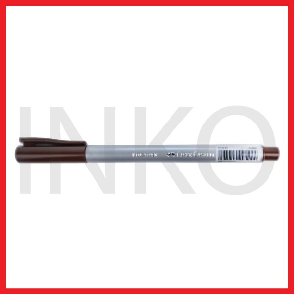FABER CASTELL FINELINER CLIP CAP COFFEE INK 1PCS
