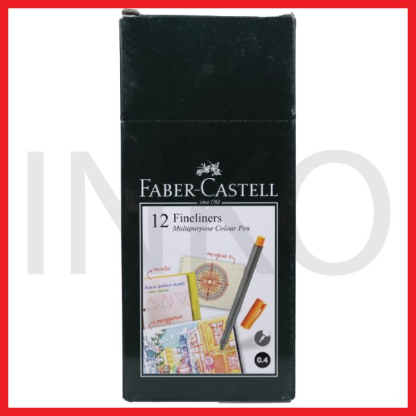 FABER CASTELL FINELINER CLIP CAP COFFEE INK 1PCS