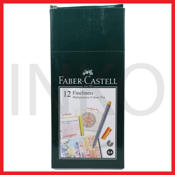 FABER CASTELL FINELINER CLIP CAP SKY BLUE INK 1PCS