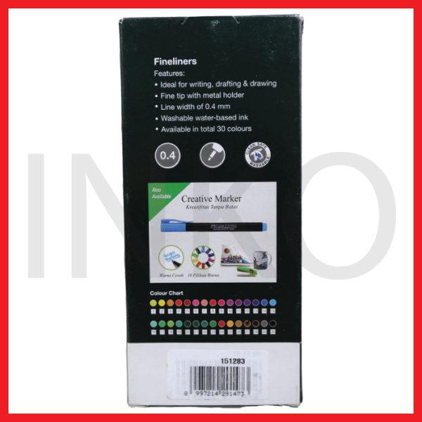 FABER CASTELL FINELINER CLIP CAP TAN INK 1PCS