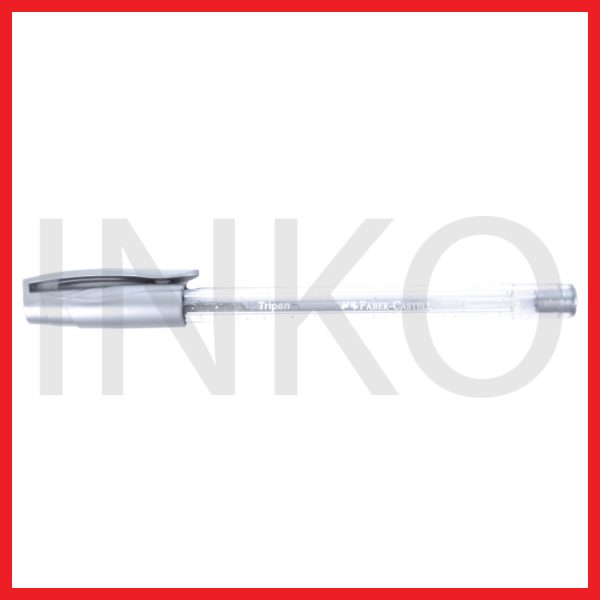 ginee_20260921140721364_1988561667.jpg FABER CASTELL BALLPOINT TRIPEN GLITTER 0.7 INK SILVER 1PCS