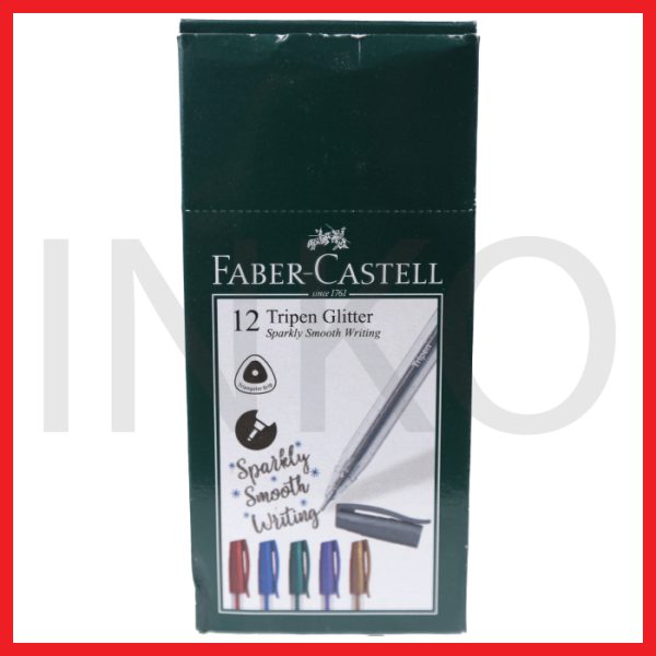 ginee_20260921140721513_4722856328.jpg FABER CASTELL BALLPOINT TRIPEN GLITTER 0.7 INK SILVER 1PCS