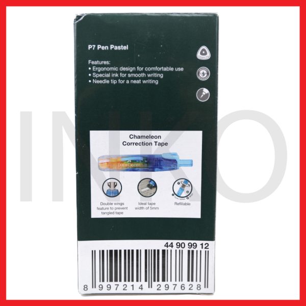 FABER CASTELL BALLPOINT P7 PASTEL 0.7 INK BLACK 12PCS
