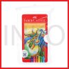 FABER CASTELL HEXAGONAL OIL PASTEL 12 PLASTIC BAG