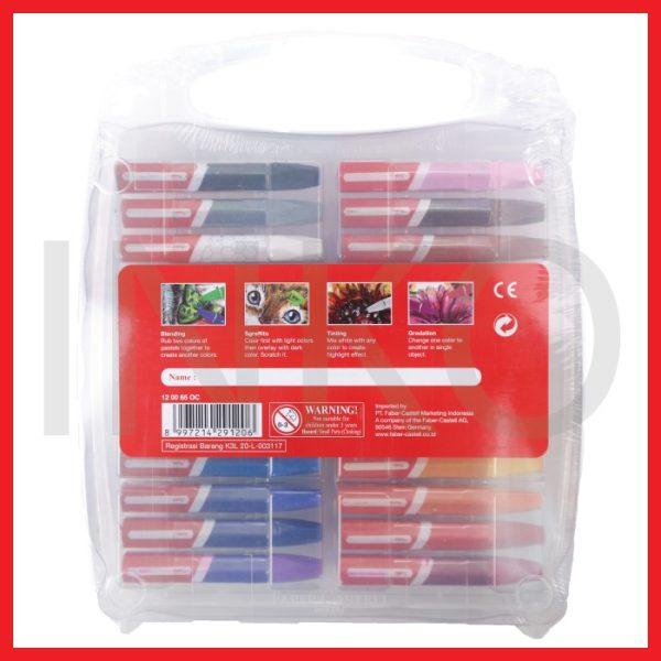FABER CASTELL HEXAGONAL OIL PASTEL 24 ECO
