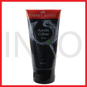 FABER CASTELL ACRYLIC COLOUR BLACK 75ML