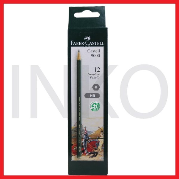 ginee_20260921150538890_8120533547.jpg FABER CASTELL BLACK PENCIL CASTELL 9000 HB 12PCS