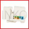 RJ45 Jackstone Cat5e UTP 8P8C Copper Gold Plated 15u.