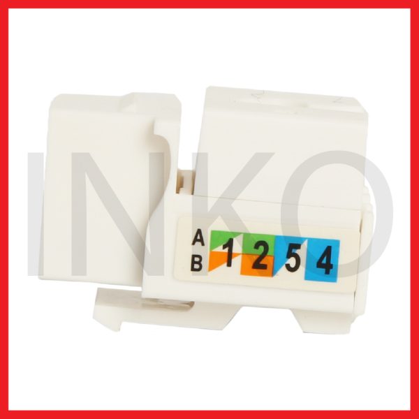 RJ45 Jackstone Cat5e UTP 8P8C Copper Gold Plated 15u.