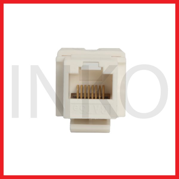RJ45 Jackstone Cat5e UTP 8P8C Copper Gold Plated 15u.