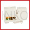 RJ45 Jackstone Cat5e UTP 8P8C Copper Gold Plated 15u.