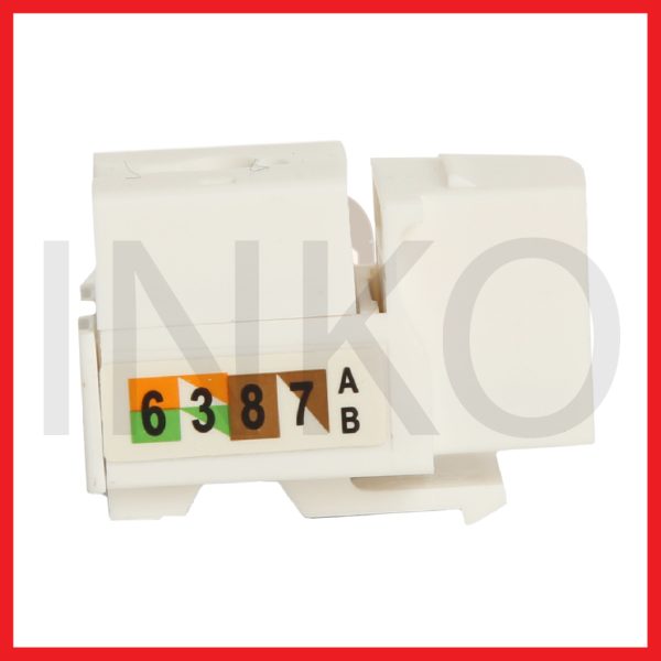 RJ45 Jackstone Cat5e UTP 8P8C Copper Gold Plated 15u.