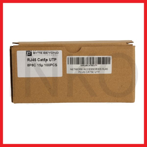 RJ45 Modular Plug Cat5e UTP 8P8C Copper Gold Plated 15u.